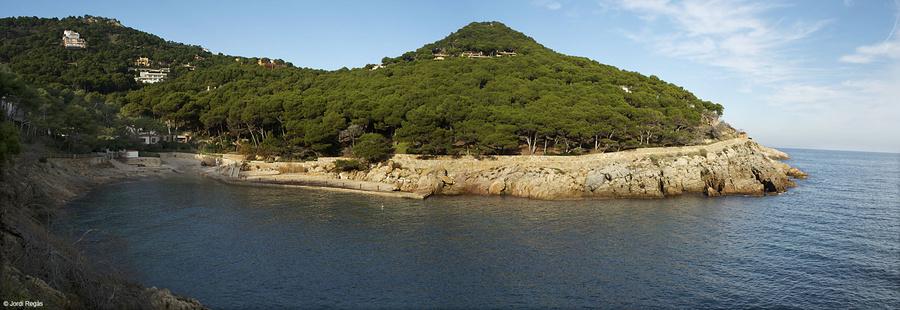La cala d'Aiguafreda a l'hivern