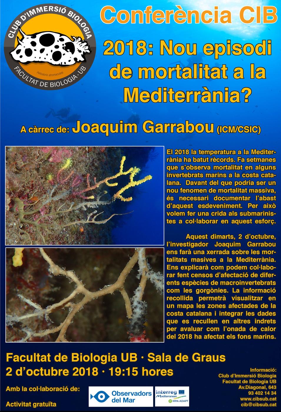 Conferencia Mortalitat Gorgonies