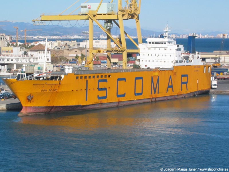 El "Don Pedro", abans de l'accident