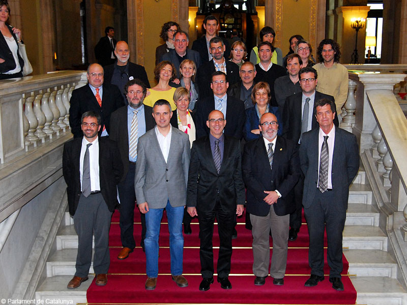 Foto de família després de l'aprovació del nou parc