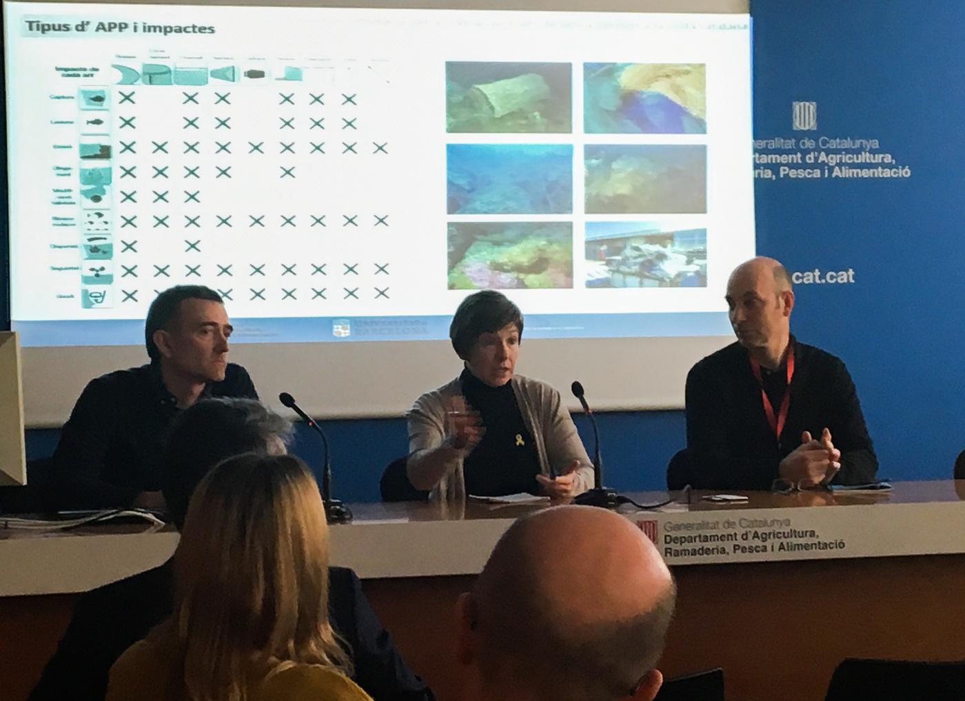 L'acte ha comptat amb 3 presentacions a càrrec de Bernat Hereu (UB), Rosario Allué (DARPA) i Quim Garrabou (ICM-CSIC)