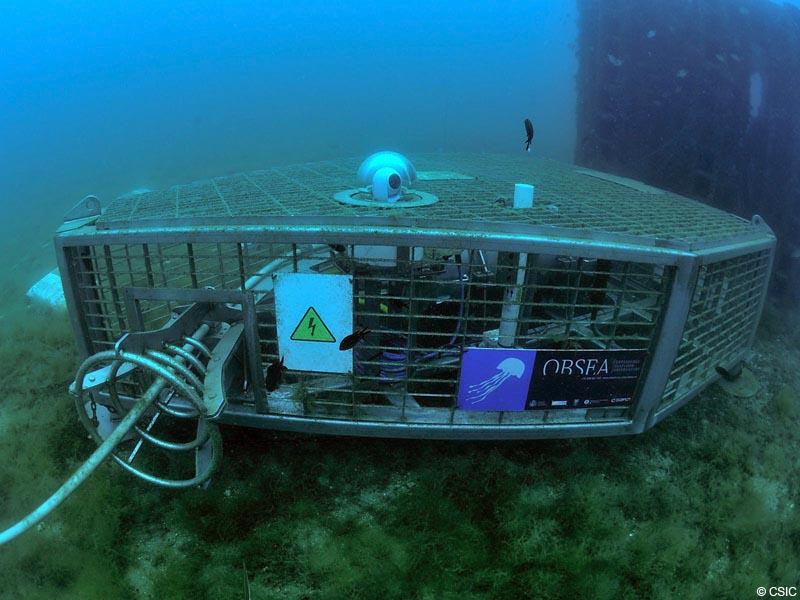 Així és com queda instal·lat al fons del mar