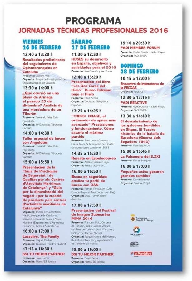 Programa de jornades tècniques.