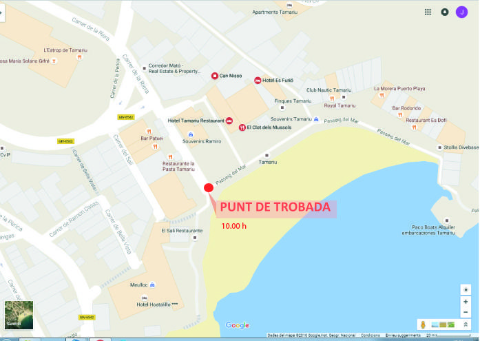 mapa tamariu copia